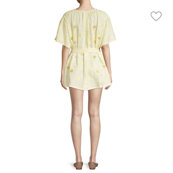 Innika Choo Hans Embroidered Linen Mini Smock Dress Tunic New 2 OS - Picture 8 of 16